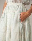 Mimi Calf Chanderi Skirt