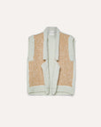 Natte Tweed Boucle Knit Vest