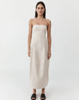 Canvas Pleat Cocoon Dress