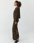 Suede Cocoon Bomber
