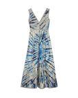 Nellie Tie Dye Embroidered Maxi Dress