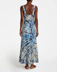 Nellie Tie Dye Embroidered Maxi Dress