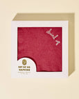 Burgundy Drink Up Cocktail Paper Beverage Napkin - Set of 20