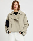Yasmin Cropped Trench