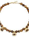 Bernadette Beaded Necklace - Tiger’s Eye