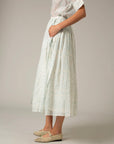 Mimi Calf Chanderi Skirt