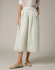 Mimi Calf Chanderi Skirt