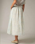 Mimi Calf Chanderi Skirt