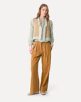 Natte Tweed Boucle Knit Vest