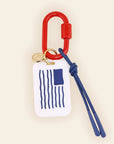 American Flag Bag Charm