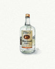 Titos Vodka Miniature Watercolor Painting - Art Print