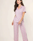 Pima Crop Pajama Set