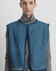Reversible Denim Sherpa Vest
