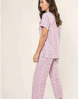 Pima Crop Pajama Set