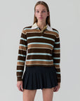 Cropped Stripe Rugby
