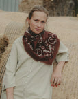 Wool Silk Bandana Scarf