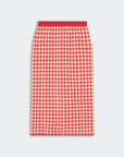 Gingham Long Skirt