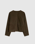 Suede Cocoon Bomber