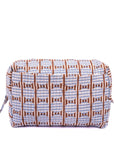 Striped Circles Blockprint Travel Pouch