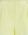 Embroidered cotton poplin shorts