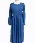 Made In Studio Zabala Maxi Dress in Blue Front