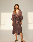 Alex Midi Dress with Sash