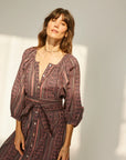 Alex Midi Dress with Sash