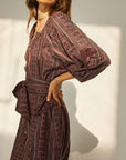 Alex Midi Dress with Sash