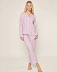 Petite Plum Long Sleeve Womens Pajamas front view