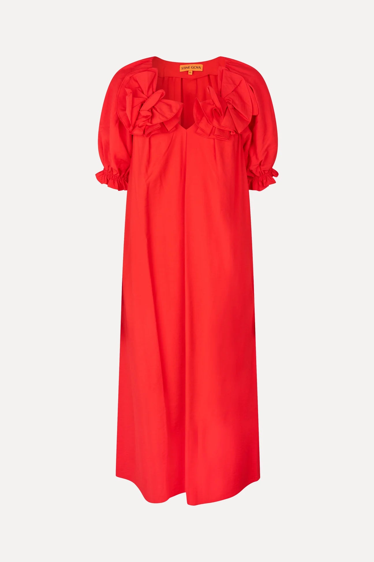 red puff sleeve dress zara Zara Red Long Sleeve Knitted Dress