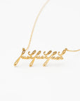 Fuck Script Necklace