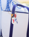 American Flag Bag Charm