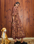 The Alemais Seraphina Midi Dress. Patterned Dress side image
