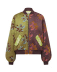 Adriana Jacquard Bomber Jacket by Alemais. A Floral patterned jacket with a mix of colors.