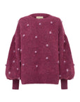 Elia Mulberry Balloon Sweater