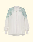 Botanical Embroidery Bohemian Shirt