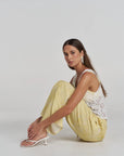 ELASTIC WAIST PANT - MAGNOLIA