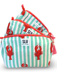 Mint Lobster Pouch Set