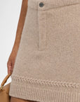 Cashmere Wool Mini Skirt