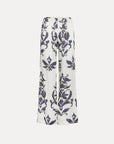 Secret Garden Lily Print Satin Flared Pants