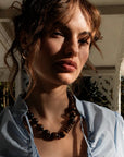 Francis Beaded Necklace - Tiger’s Eye & Agate