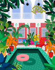 800pc Puzzle: Enjoying the Pool, Rafaela Mascaro