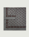 Printed Scarf in Wool Twill