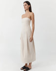 Canvas Pleat Cocoon Dress