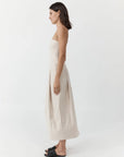 Canvas Pleat Cocoon Dress