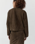 Suede Cocoon Bomber