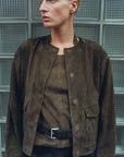 Suede Cocoon Bomber