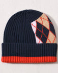 Luxe Cashmere Argyle Beanie