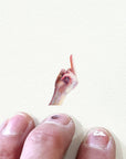 Middle Finger Miniature Watercolor Painting - Art Print