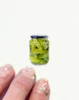 Jar of Pickles Miniature Watercolor Painting - Art Print
